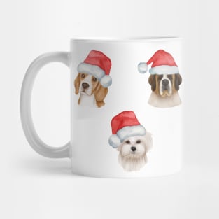 Cute And Lovely Animals With Christmas Mug